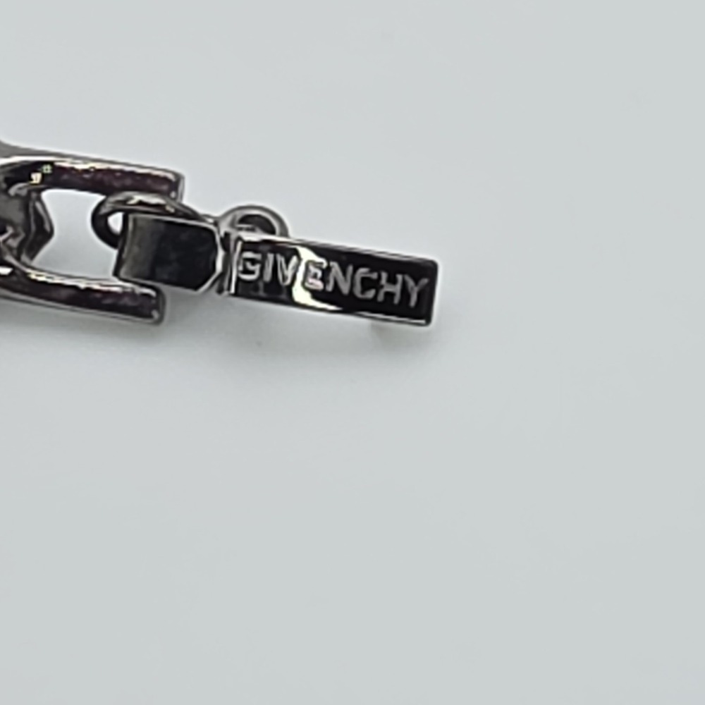New! GIVENCHY SWAROVSKI Bracelet Purplish & Clear Crystals Gunmetal Gray 7.25" - Picture 12 of 15